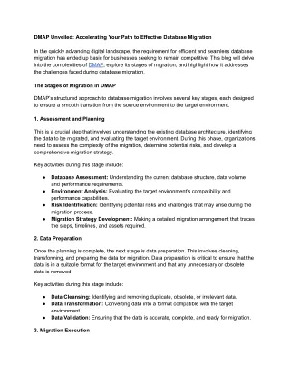 dmap unveiled accelerating your path to effective