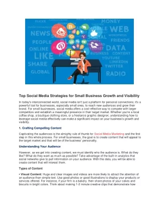 Top Social Media Strategies for Small Business Growth and Visibility
