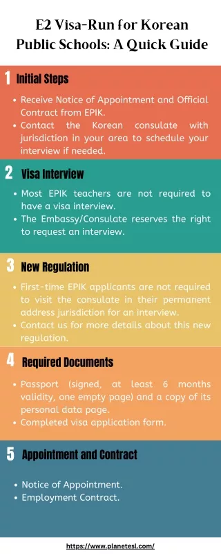 E2 Visa-Run for Korean Public Schools: A Quick Guide