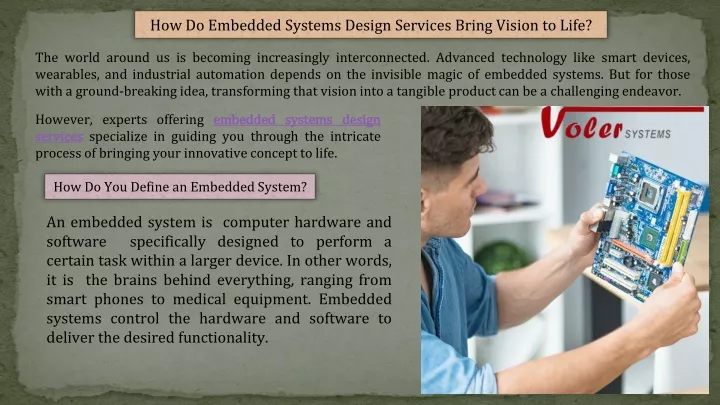 how do embedded systems design services bring