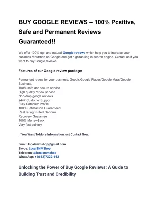 12 Examples Of Buy Google Reviews