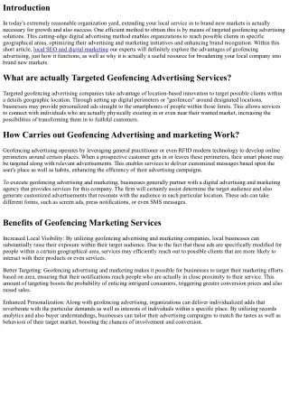 Expand Your Local Organization into New Markets with Targeted Geofencing Adverti