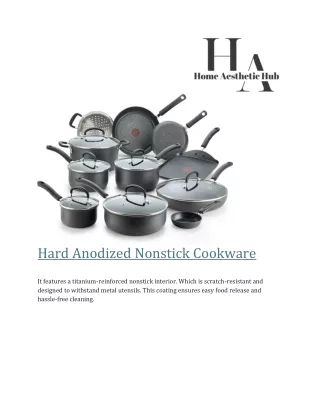 hard anodized nonstick cookware