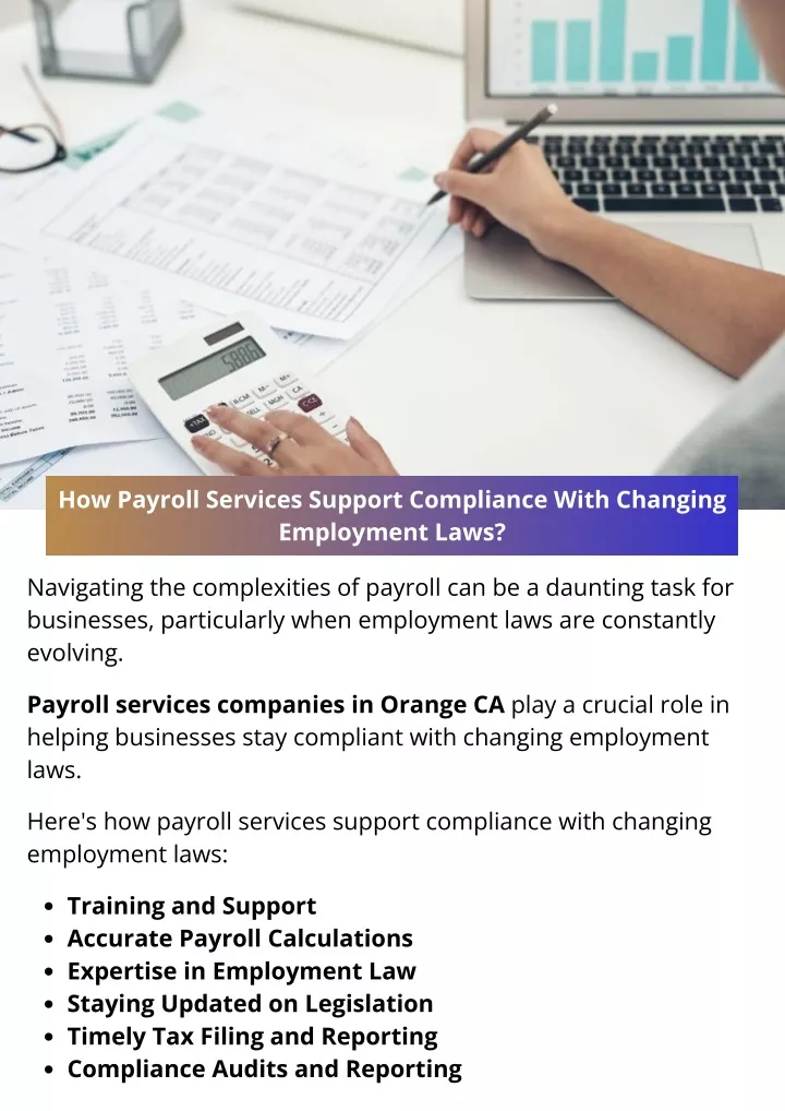 how payroll services support compliance with