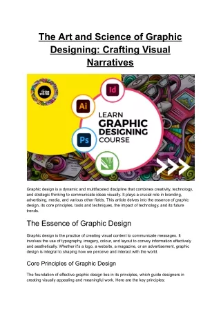 Graphic Designing Article