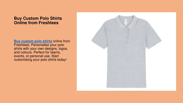 buy custom polo shirts online from freshtees