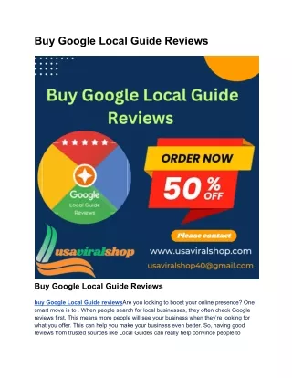 buy google local guide reviews