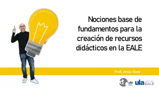 Nociones de creacion, evaluación y adaptación de recursos didácticos para la enseñanza de lenguas extranjeras
