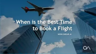 When is the Best Time to Book a Flight - www.oneair.ai