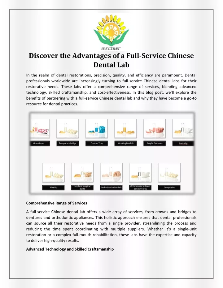 discover the advantages of a full service chinese