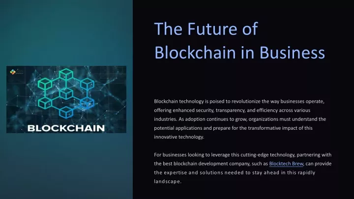 the future of blockchain in business