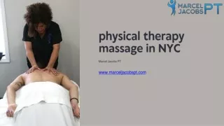 physical therapy massage in NYC