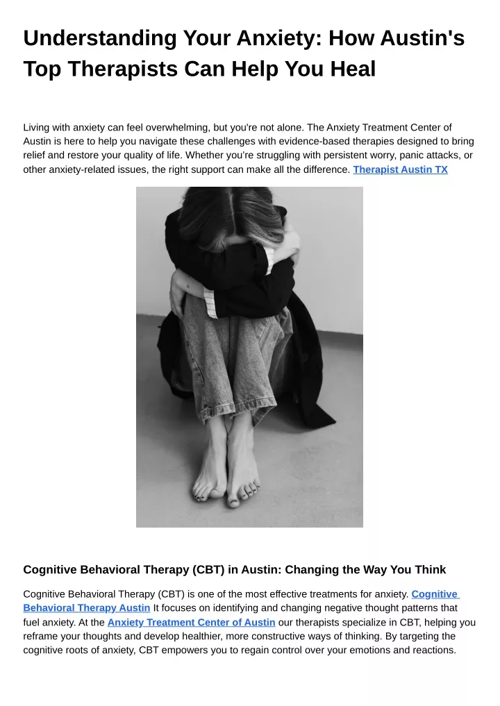 understanding your anxiety how austin