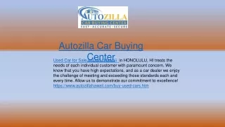 autozilla car buying center used car for sale