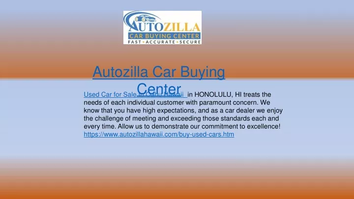 autozilla car buying center used car for sale