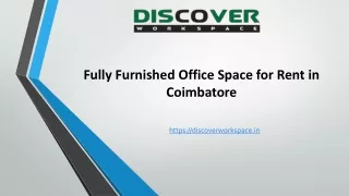 Fully Furnished Office Space for Rent: Your Business's Next Home