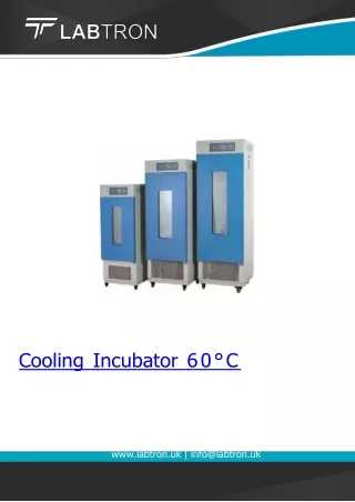 cooling incubator 60 c