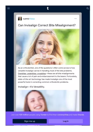 Can Invisalign Correct Bite Misalignment