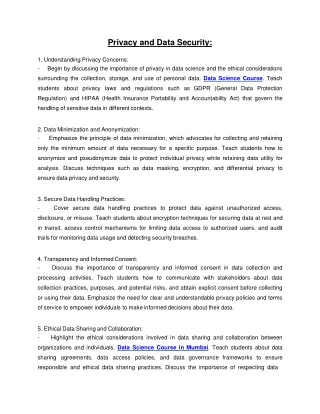 privacy and data security understanding privacy