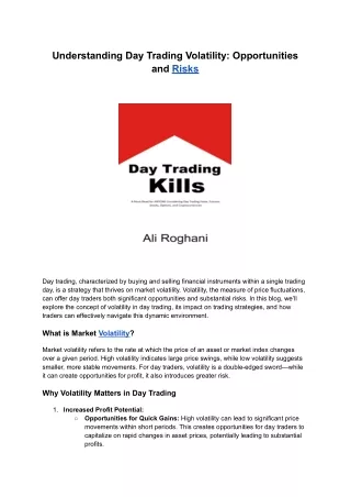 understanding day trading volatility