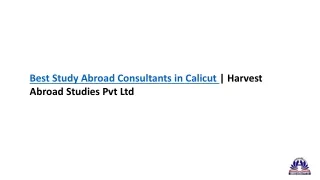 Best Study Abroad Consultants in Calicut | Harvest Abroad Studies Kerala