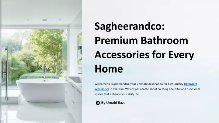 sagheerandco premium bathroom accessories