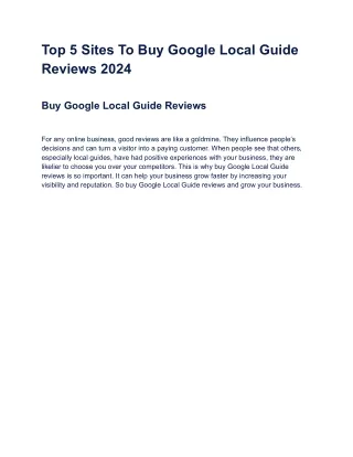 Top Site Sell Account Buy Google Local Guide Reviews 2024-2025