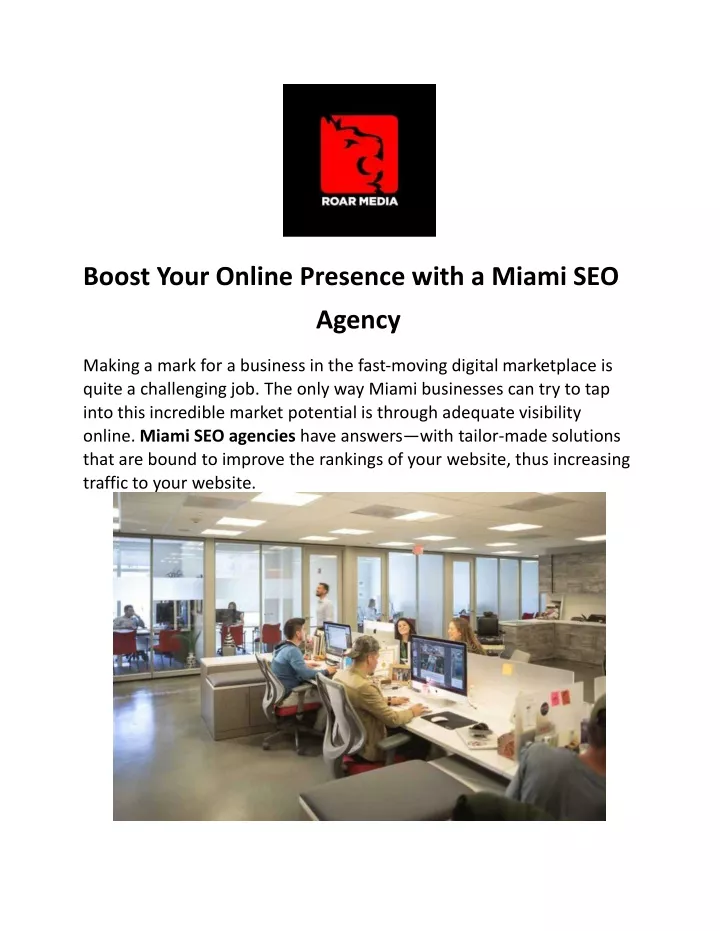 boost your online presence with a miami