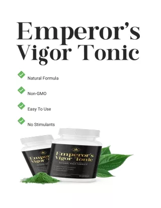 Emperor's Vigor Tonic: A Timeless Elixir for Vitality and Wellness