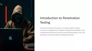 introduction to penetration testing