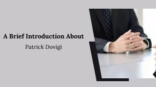 a brief introduction about