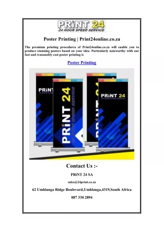 poster printing print24online co za