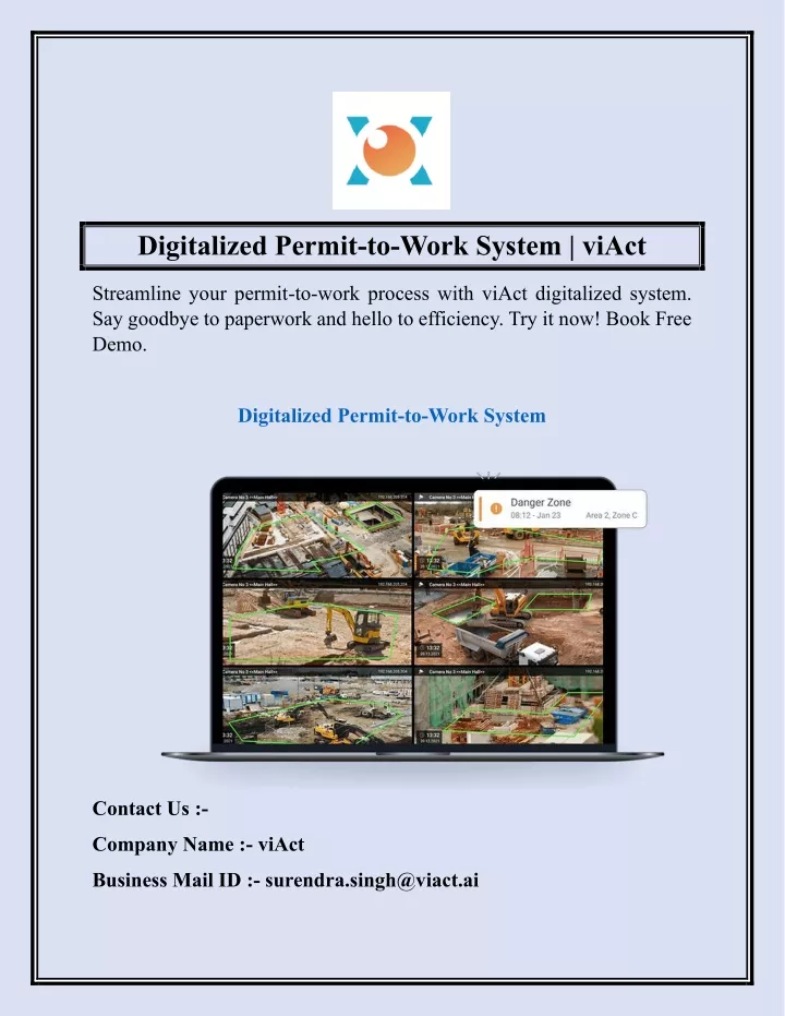 digitalized permit to work system viact