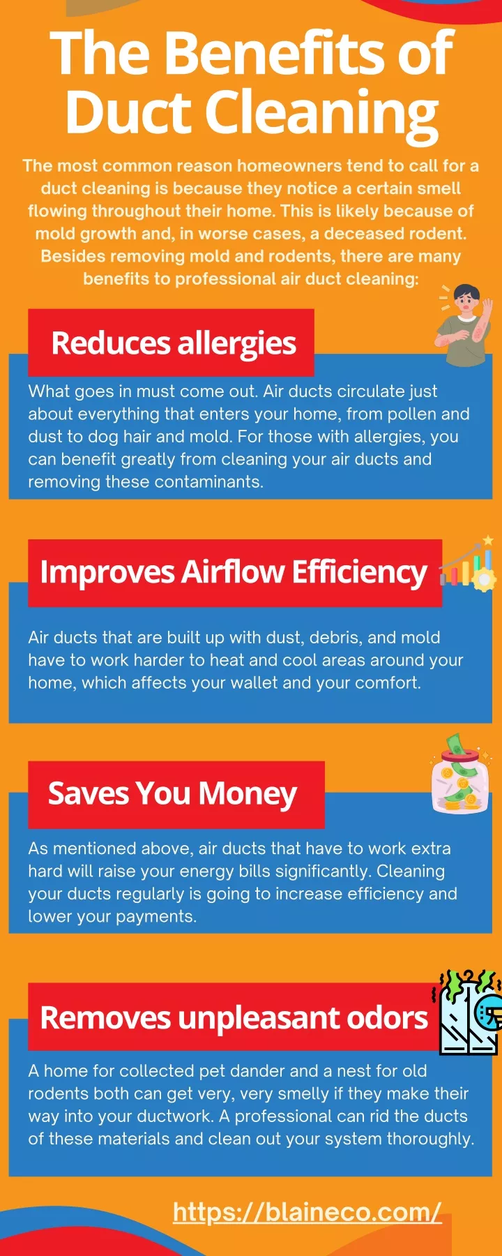 the benefits of duct cleaning the most common