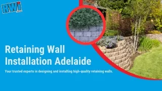 Retaining Wall Installation Adelaide