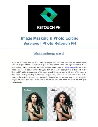 image masking photo editing services photo