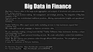 big data in finance big data in finance refers