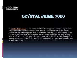 Crystal Prime 7000