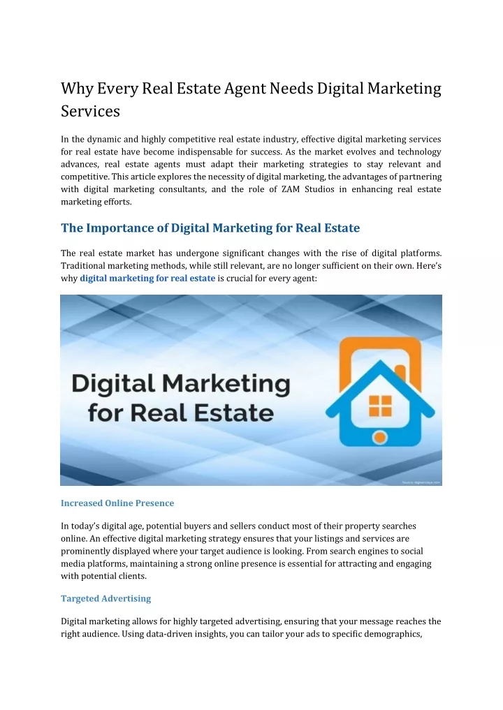 why every real estate agent needs digital