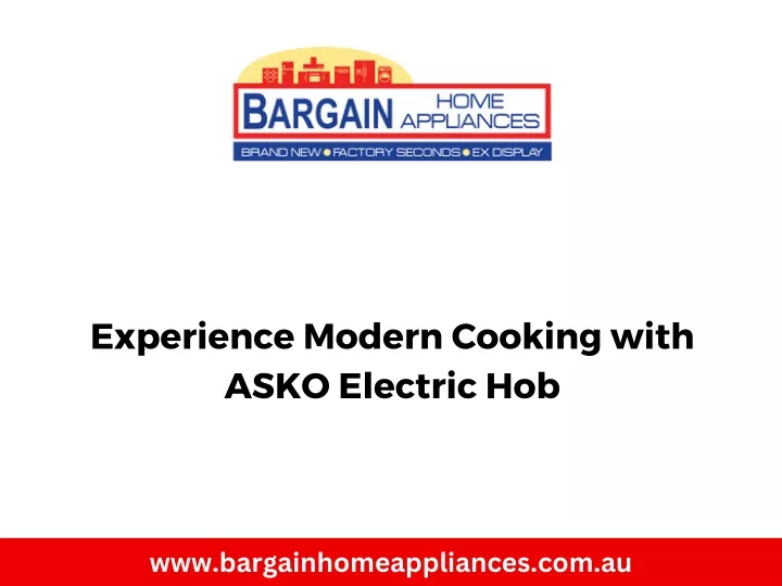 experience modern cooking with asko electric hob