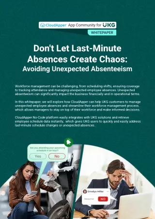 Avoid Last-Minute Absence Chaos With Shift Confirmation for UKG (Kronos)