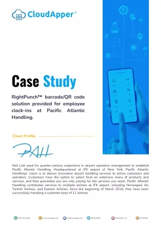 Leading Airport Handling Company Adopts CloudApper AI TimeClock (RightPunch)