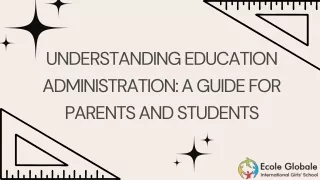 understanding education administration a guide
