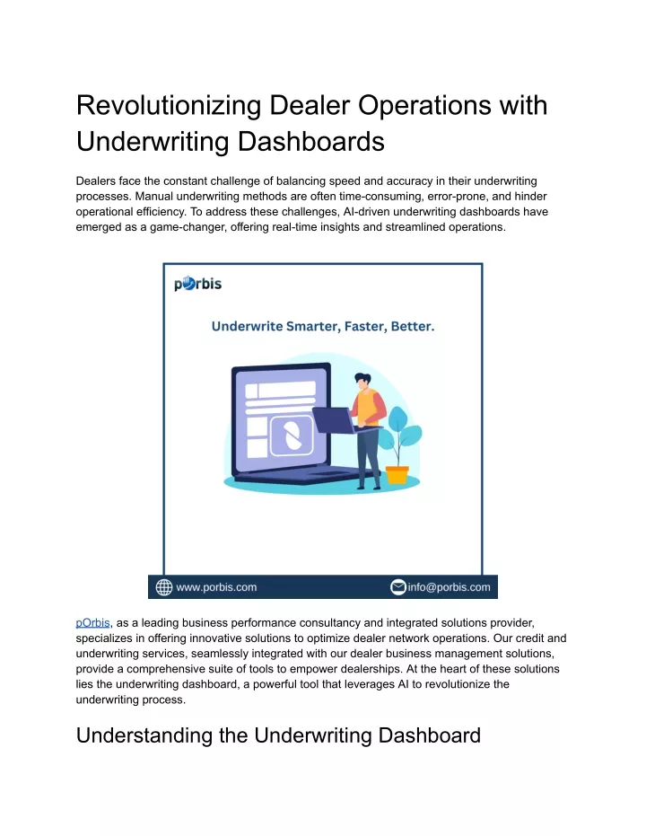 revolutionizing dealer operations with