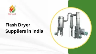 Flash Dryer suppliers in India