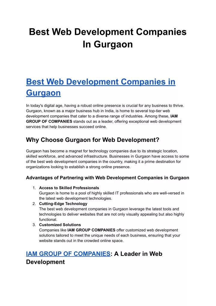 best web development companies in gurgaon