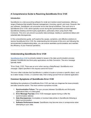 a comprehensive guide to resolving quickbooks