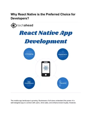 why react native is the preferred choice