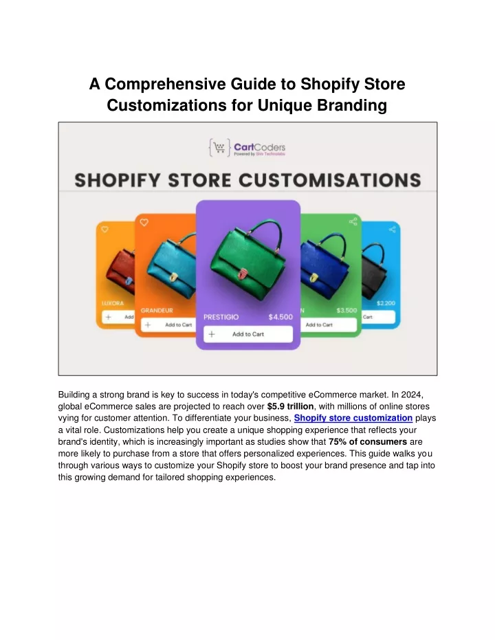 a comprehensive guide to shopify store