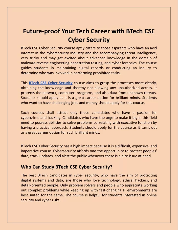 future proof your tech career with btech